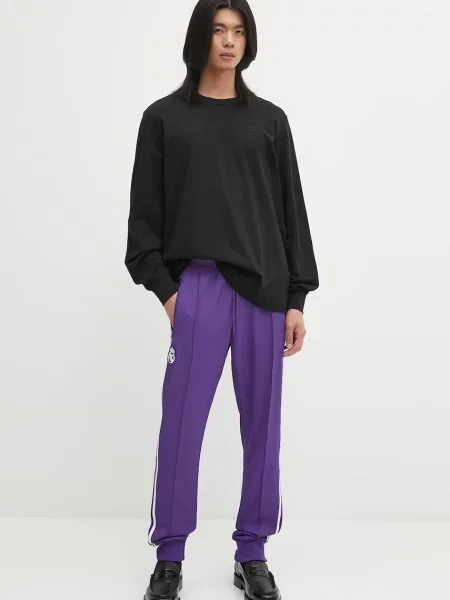 Спортивні штани adidas Originals REAL ICON TP з аплікацією фіолетовий
