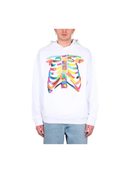 Bluza z kapturem Marcelo Burlon z nadrukiem biała