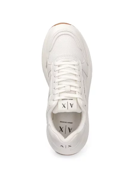 Sneakerși Armani Exchange cu imagine alb