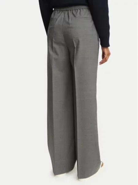 Kalhoty z materiálu Weekend Max Mara šedé