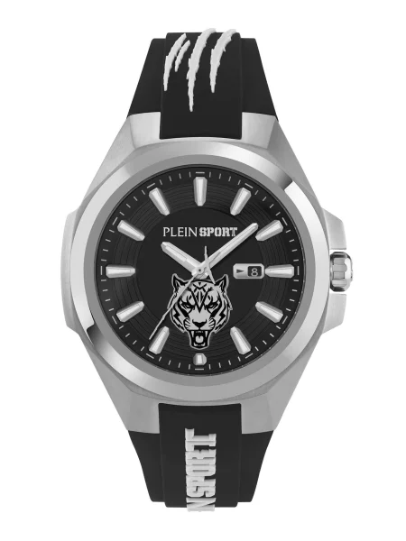 Plein Sport Analogové hodinky Tigermaster / stříbrná černá