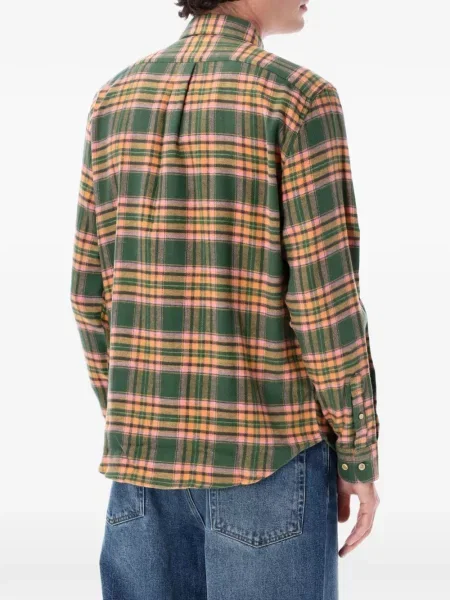 Карирана фланелена риза Portuguese Flannel зелено