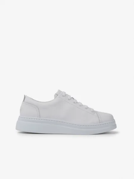 Botine Camper din piele alb