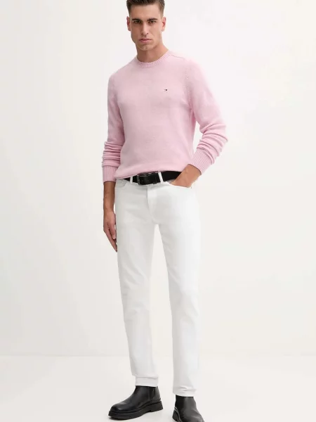 Tommy Hilfiger pulover volnen roza