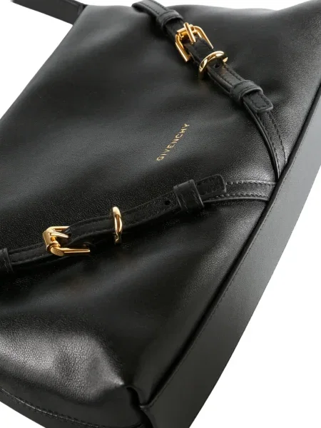 Geanta de piele Givenchy din piele cu cataramă negru
