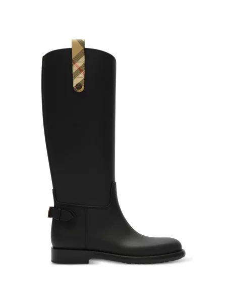 Botine Burberry în carouri negru