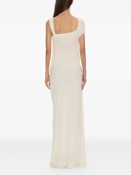 Rochie maxi Christopher Esber drapată de cristal de costum