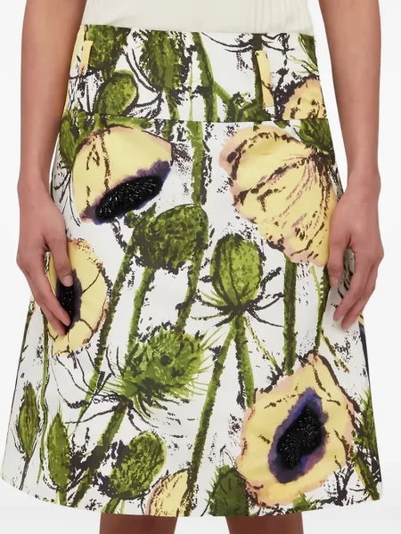 Fusta mini Wales Bonner alb