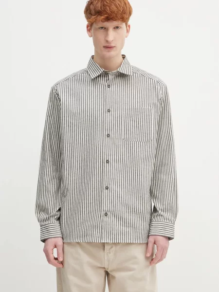 A.P.C. cămașă din Surchemise Malo cu guler clasic relaxed negru