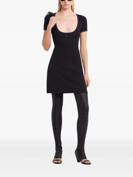 Rochie mini Courreges de costum negru