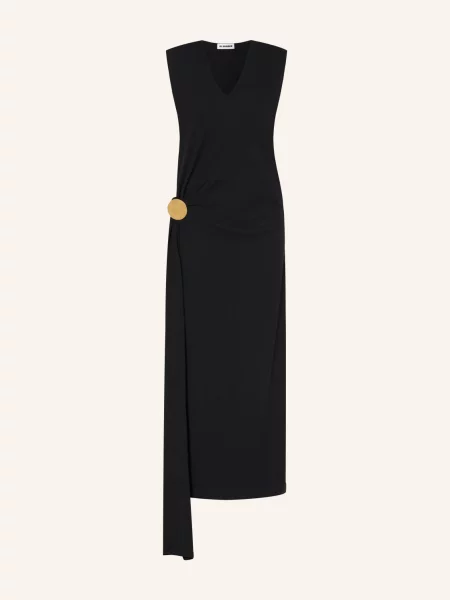 Jil Sander Pletené Šaty černá