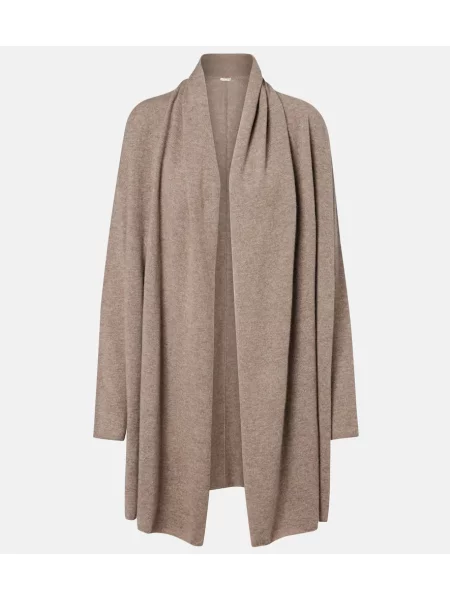 Cardigan The Row din cașmir bej