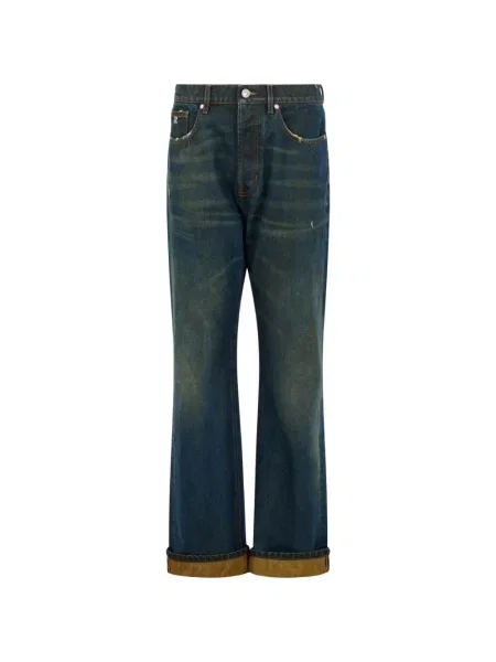 Blugi John Richmond cu broderie albastru