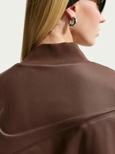 Nike Sportswear bomber dzseki női műbőrből Therma-FIT barna