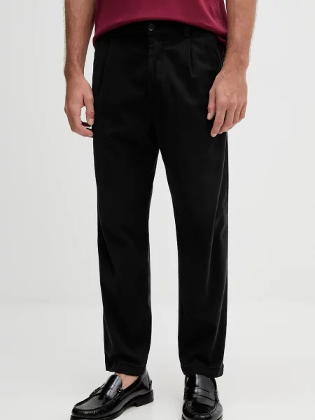 Kalhoty BOSS přiléhavé černá