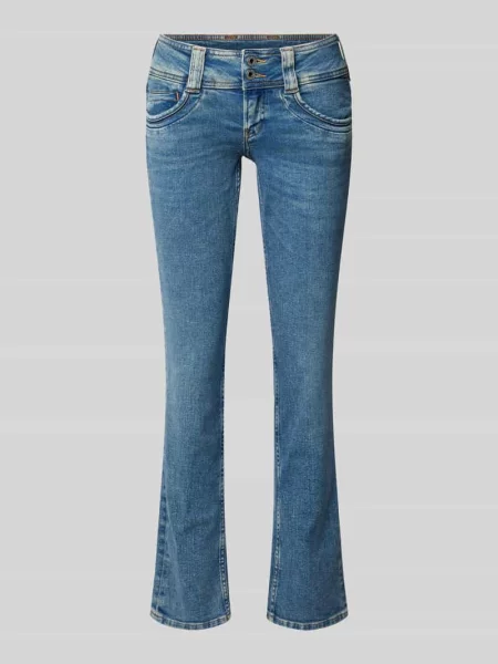 Jeansy o kroju slim fit z 5 Pepe Jeans