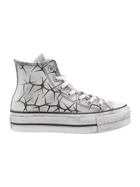 Sneakersy Converse skórzane szare