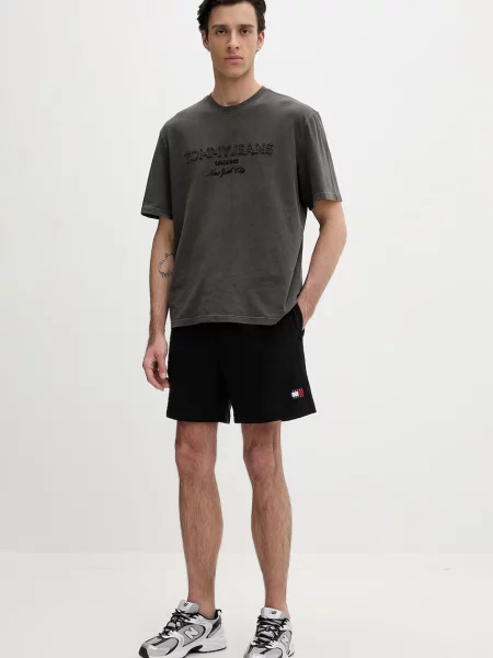 Tommy Jeans basic tričko šedé