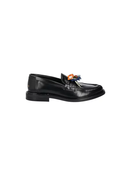 Filling Pieces mokasyny skórzane Loafer Bouquet czarny