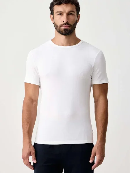 BOSS tricou pentru bărbați cu vâscoză TShirt RN 3P Bamboo pachet de 3 negru