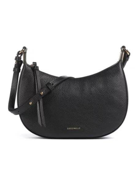 Torebka crossbody Coccinelle skórzana biznesowa czarna