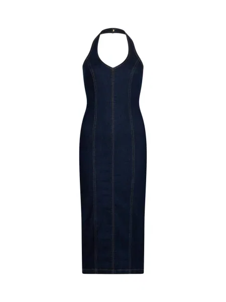 Liu Jo rochie cu corset din denim albastru