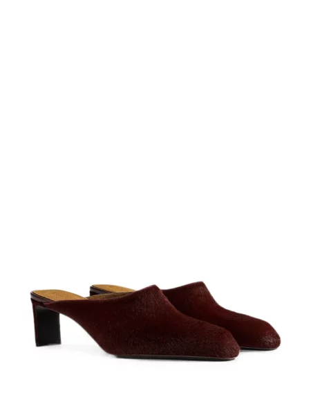 Papuci tip mules Khaite roșu