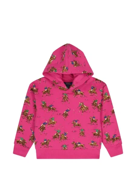 Top dziecięcy Polo Ralph Lauren różowy