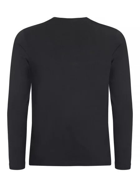 Clique Premium Fashion-T L/S – Premium koszulka z długim rękawem – Black czarna