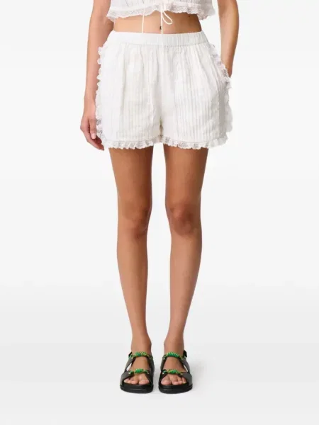 Szorty Claudie Pierlot koronkowe białe