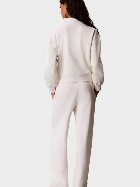 Махровые спортивные штаны Calvin Klein белые