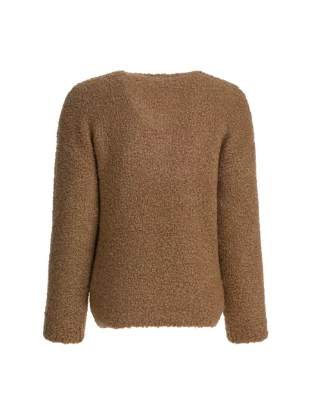Sweter Max Mara wełniany brązowy