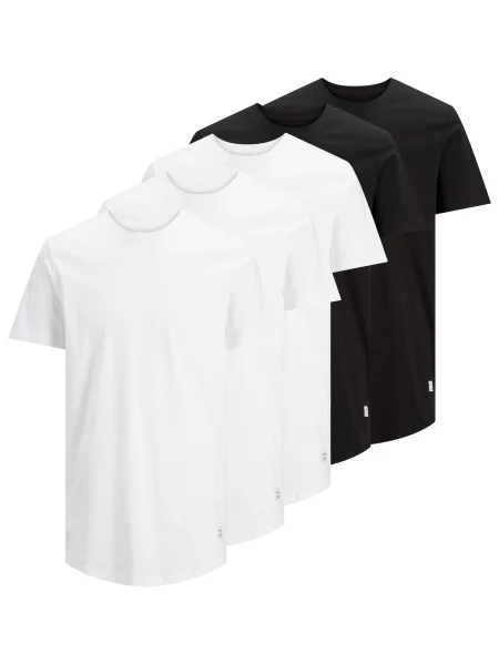 JACK & JONES Póló Noa fekete fehér