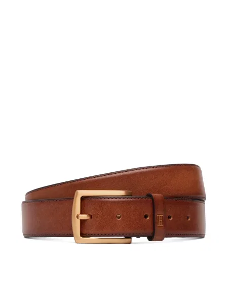 Ζώνη Tommy Hilfiger Denton Evevated καφέ