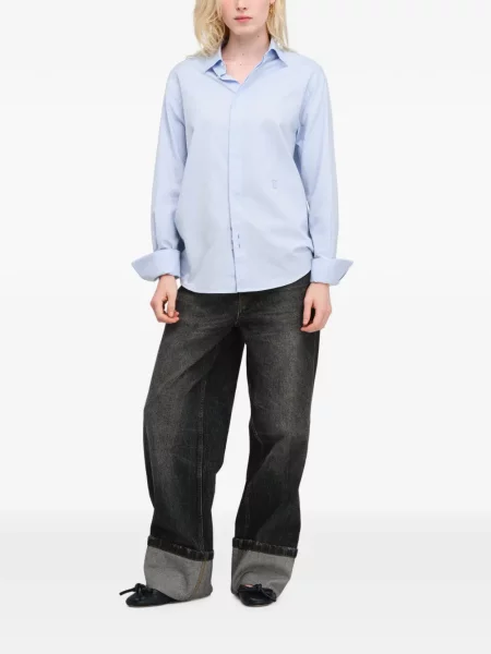 Cămașă Marc Jacobs din țesătură twill albastru