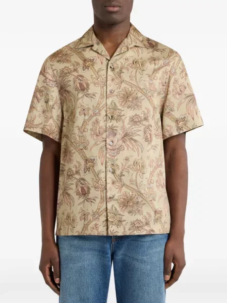 Cămașă Etro din satin cu model floral