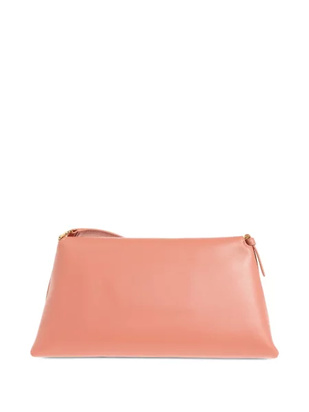 Δερμάτινη τσάντα shopper Furla ροζ