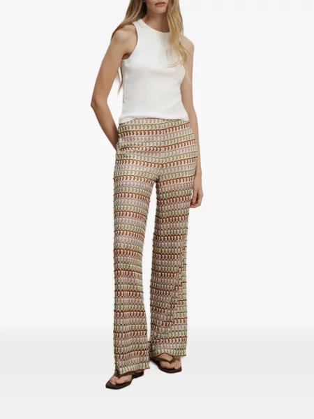 Pantaloni Veronica Beard cu imprimeu geometric