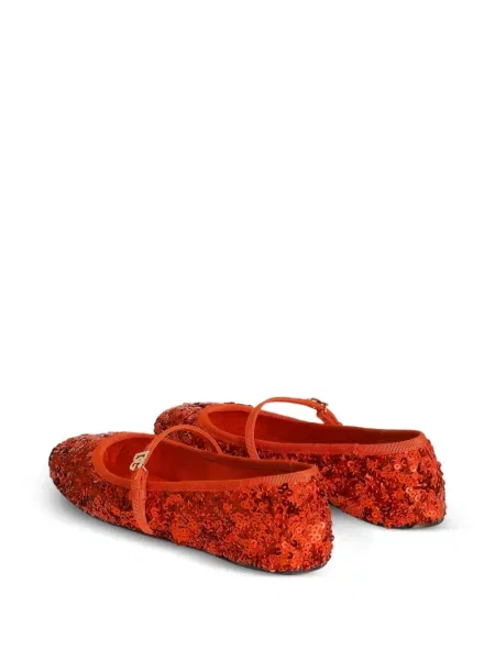 Balerini Dolce & Gabbana cu paiete roșu