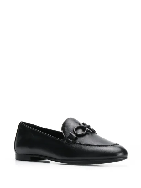 Pantofi loafer Ferragamo cu cataramă negru