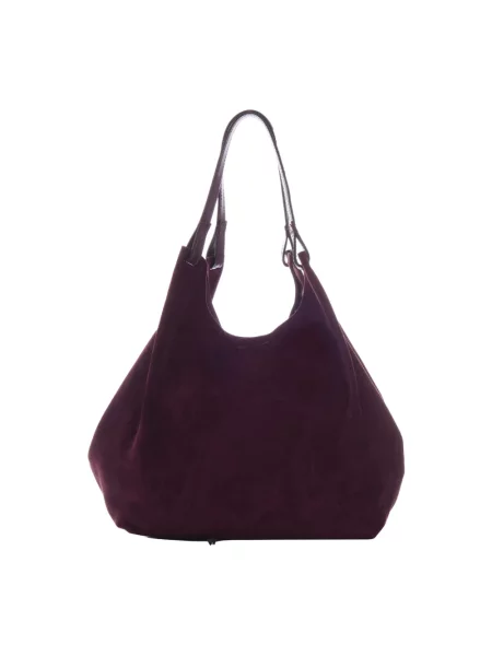 Shopperka Gianni Chiarini skórzana fioletowa