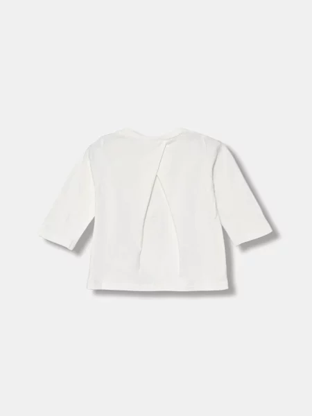 United Colors of Benetton Kojenecké tričko s dlouhým rukávem bílé