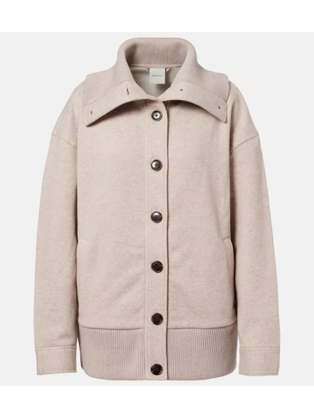 Geacă Varley din jerseu bej