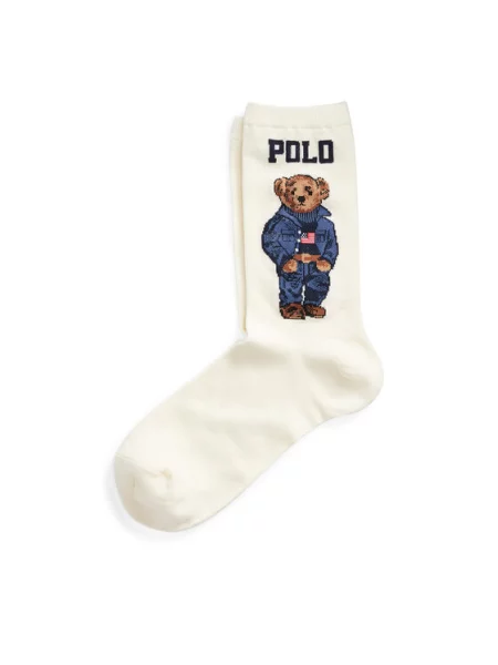 Visoke nogavice Polo Ralph Lauren bela