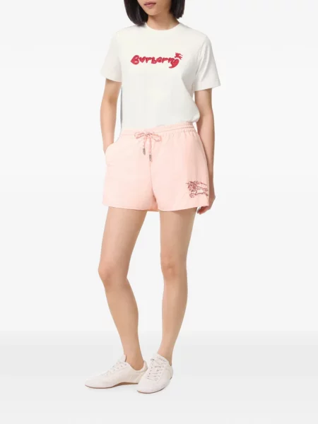 Tempti šortai Burberry su širdelėmis rožinė