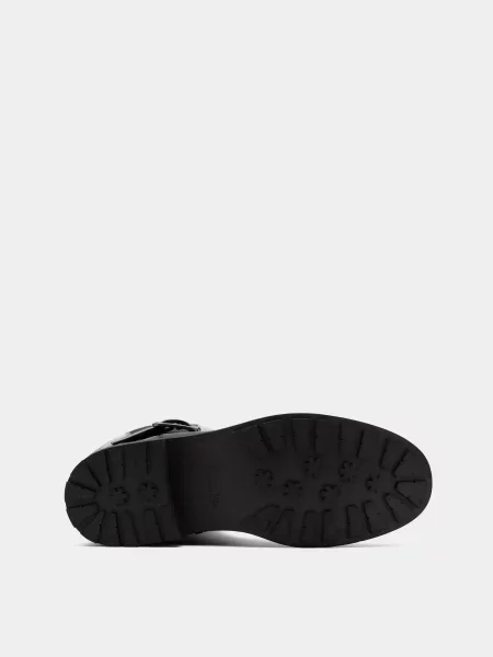 Кожаные сапоги Clarks черные