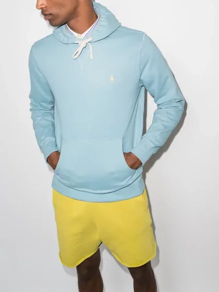 Siuvinėta kūginis polo marškinėliai Polo Ralph Lauren mėlyna
