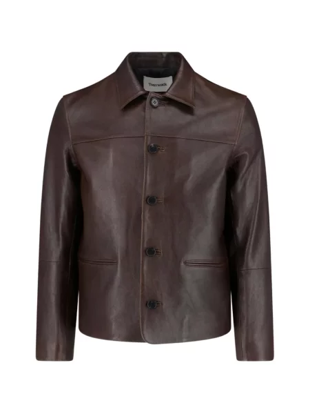 Кожено яке Tonywack кафяво
