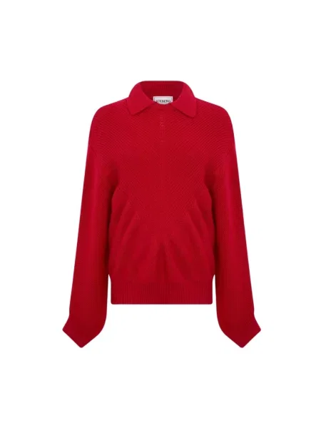 Sweter Iceberg wełniany czerwony