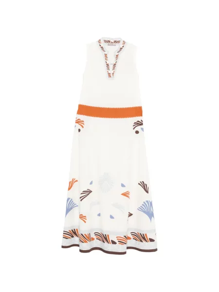 Rochie midi Herno până la genunchi de costum alb